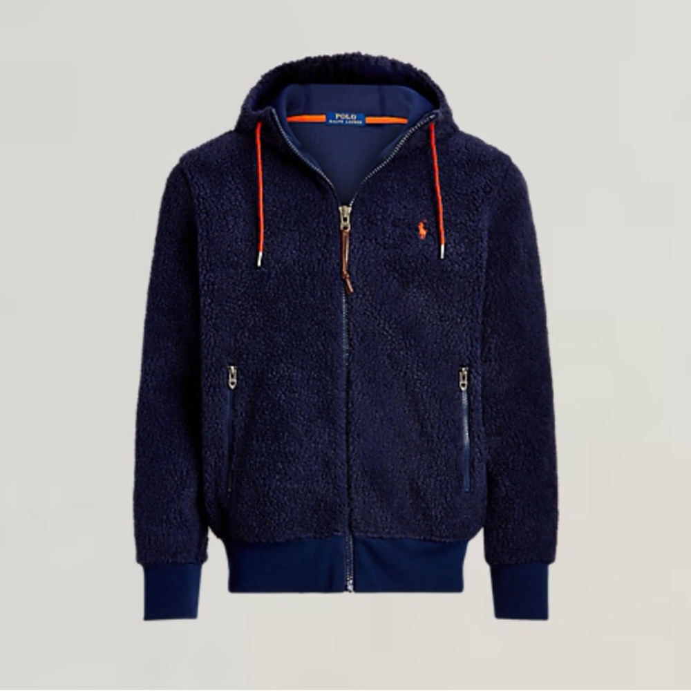Polo by Ralph Lauren Navy Sherpa Hoodie